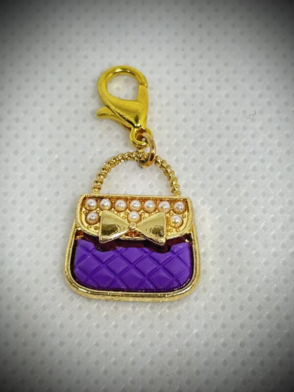 Charms Purple Purse in 3-D