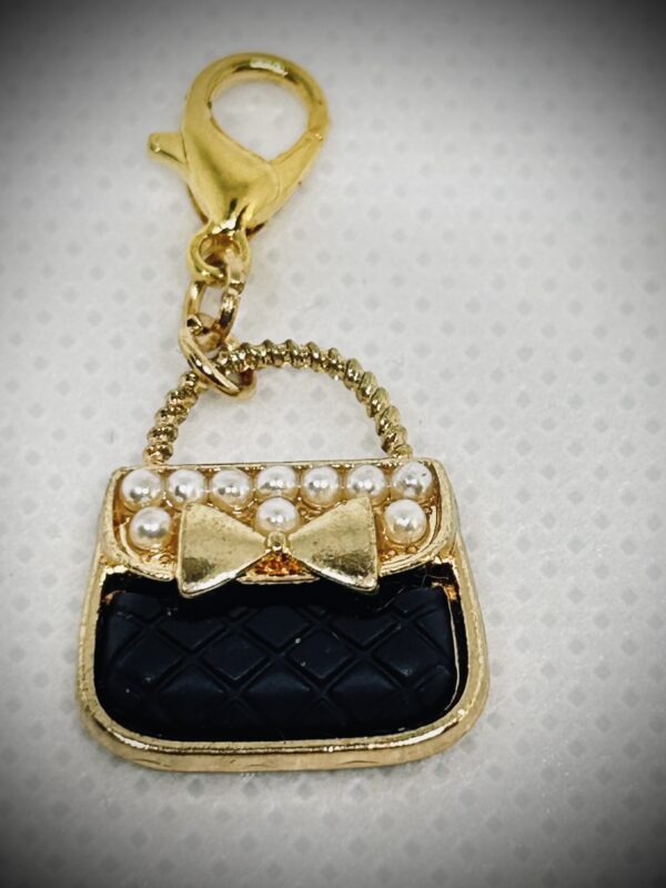 Charms Purse Black & Gold