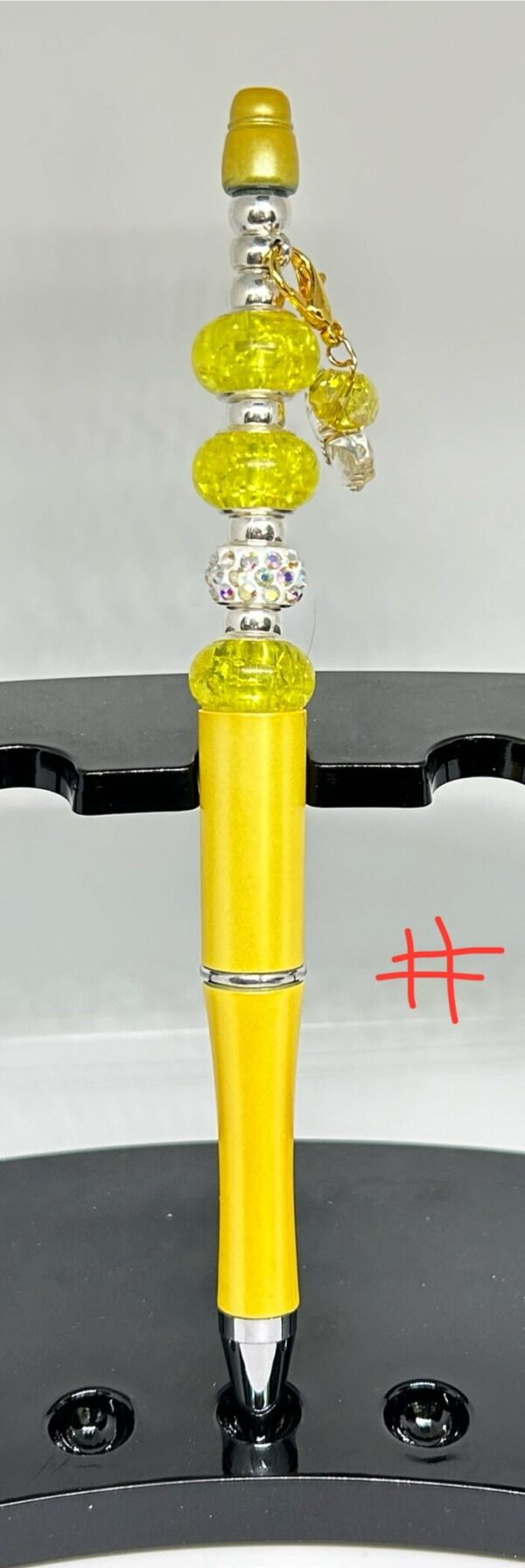 Beaded Pens "Yellow Bling).PenP22