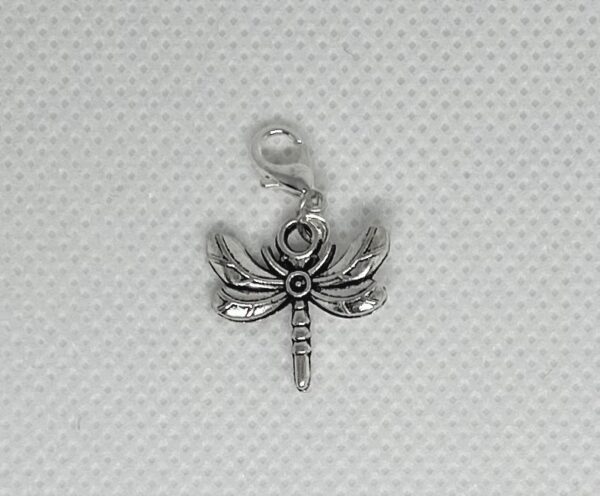 Charm antique silver Dragonfly