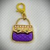 Charms Pink Purse gold & Pearl