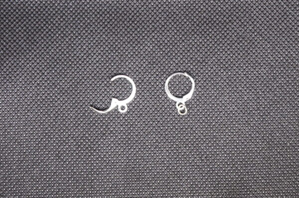 Earrings Silver Tone Euro wire