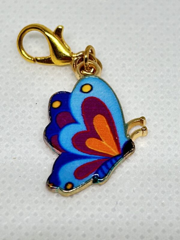 Charm Butterfly metal Blues